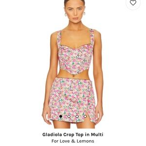 Lover and Friends Gladiola Crop Top